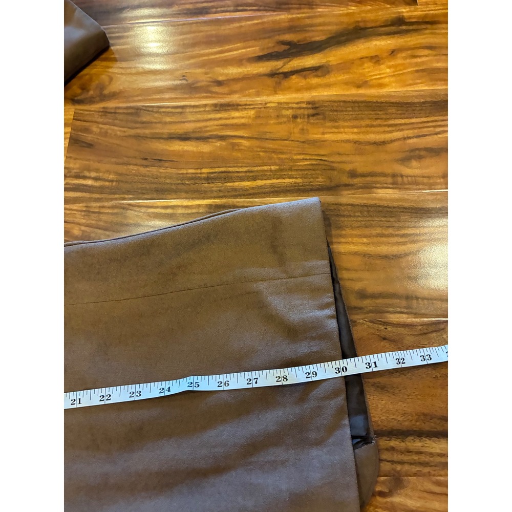Farah Vintage Mens Brown Faux Suede Two Button Blazer Sport Coat 44R Academic - Picture 6 of 7